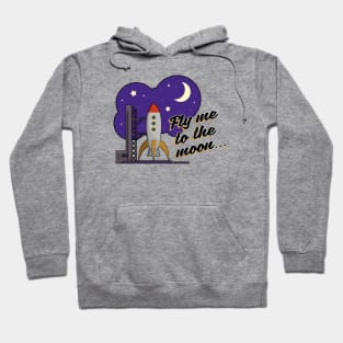 Fly me to the moon Hoodie